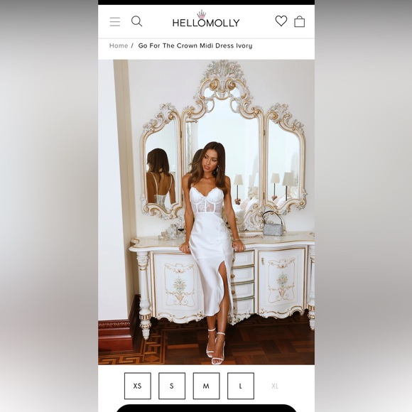 Hello Molly Dresses & Skirts - Go with the crown Hello Molly White dress